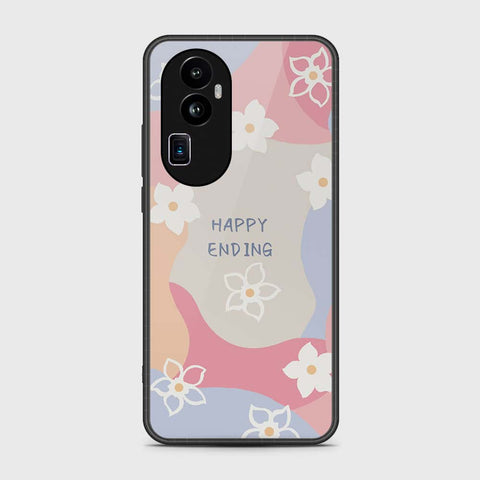 Oppo Reno 10 Pro Plus Cover- Happy Series - HQ Ultra Shine Premium Infinity Glass Soft Silicon Borders Case