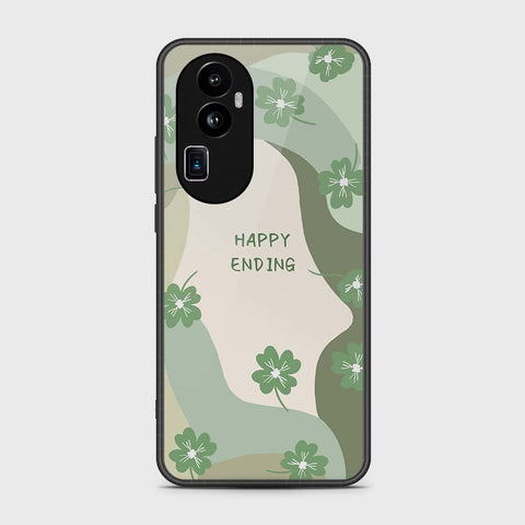 Oppo Reno 10 Pro Plus Cover- Happy Series - HQ Ultra Shine Premium Infinity Glass Soft Silicon Borders Case