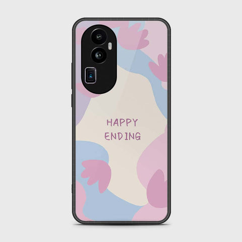 Oppo Reno 10 Pro Plus Cover- Happy Series - HQ Ultra Shine Premium Infinity Glass Soft Silicon Borders Case