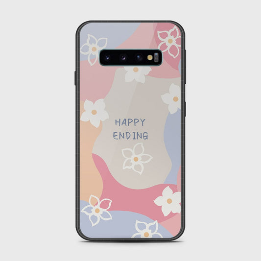 Samsung Galaxy S10 5G Cover- Happy Series - HQ Ultra Shine Premium Infinity Glass Soft Silicon Borders Case