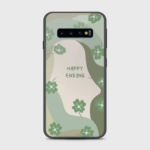 Samsung Galaxy S10 5G Cover- Happy Series - HQ Ultra Shine Premium Infinity Glass Soft Silicon Borders Case