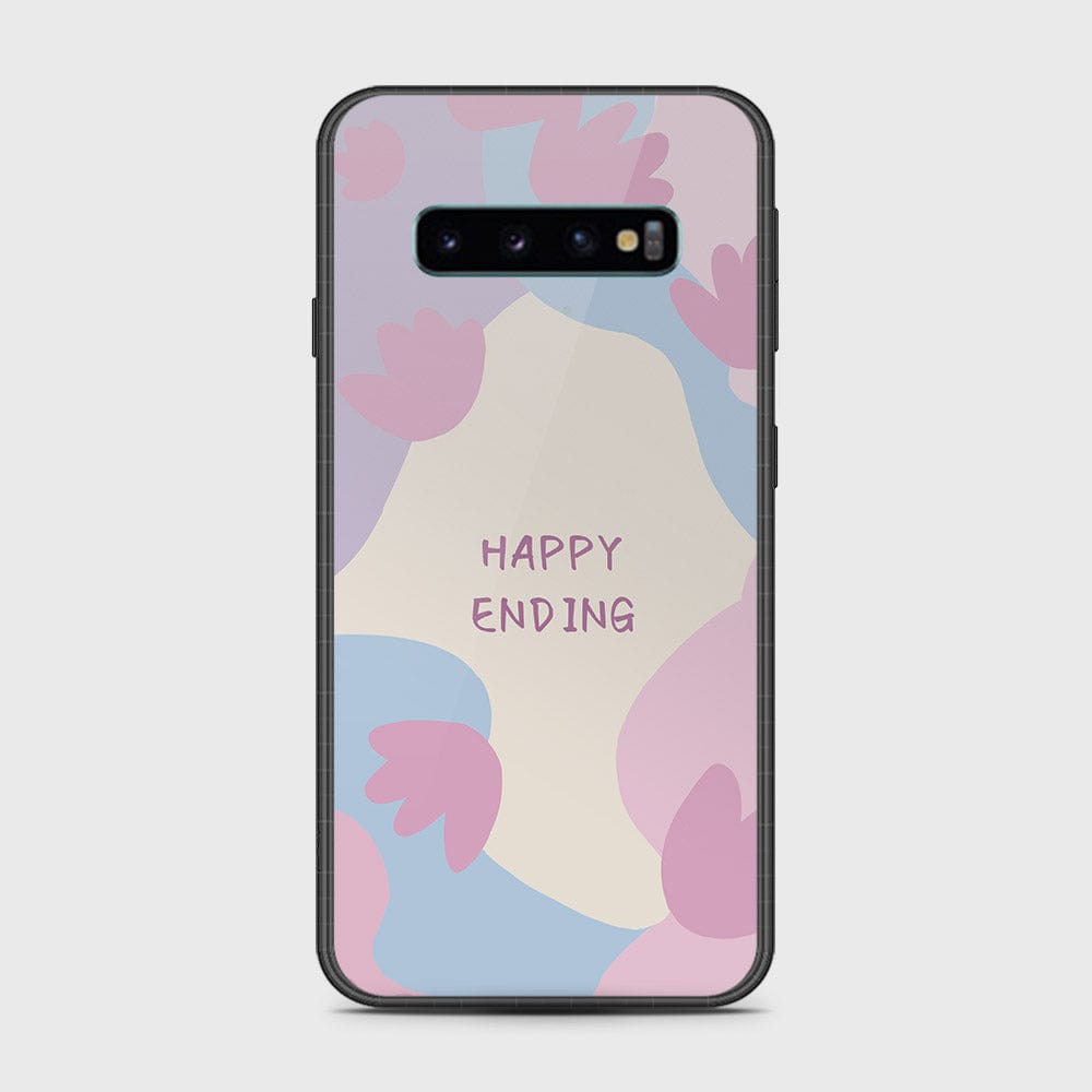 Samsung Galaxy S10 5G Cover- Happy Series - HQ Ultra Shine Premium Infinity Glass Soft Silicon Borders Case (Fast Delivery)