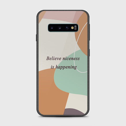 Samsung Galaxy S10 5G Cover- Happy Series - HQ Ultra Shine Premium Infinity Glass Soft Silicon Borders Case