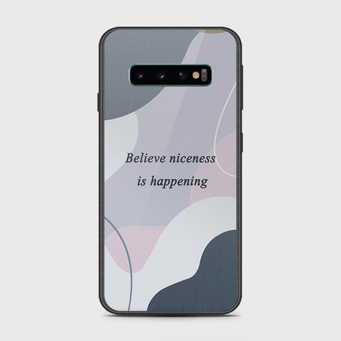 Samsung Galaxy S10 5G Cover- Happy Series - HQ Ultra Shine Premium Infinity Glass Soft Silicon Borders Case