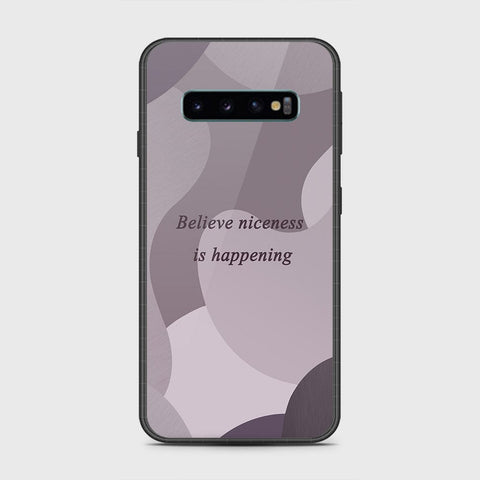 Samsung Galaxy S10 5G Cover- Happy Series - HQ Ultra Shine Premium Infinity Glass Soft Silicon Borders Case