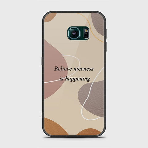 Samsung Galaxy S6 Edge Cover- Happy Series - HQ Ultra Shine Premium Infinity Glass Soft Silicon Borders Case