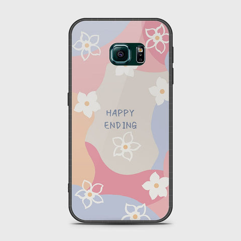 Samsung Galaxy S6 Edge Plus Cover- Happy Series - HQ Ultra Shine Premium Infinity Glass Soft Silicon Borders Case