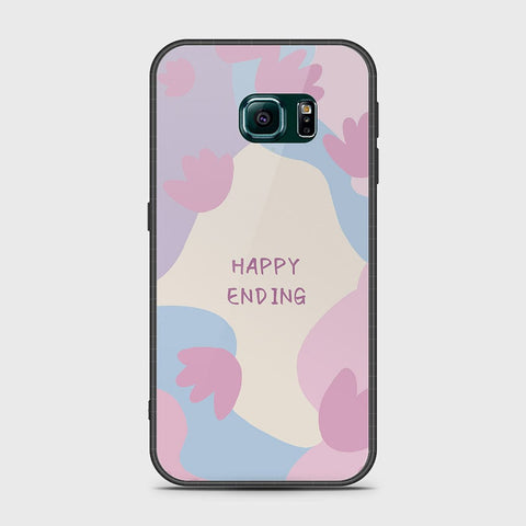 Samsung Galaxy S6 Edge Plus Cover- Happy Series - HQ Ultra Shine Premium Infinity Glass Soft Silicon Borders Case