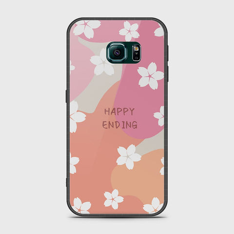 Samsung Galaxy S6 Edge Plus Cover- Happy Series - HQ Ultra Shine Premium Infinity Glass Soft Silicon Borders Case