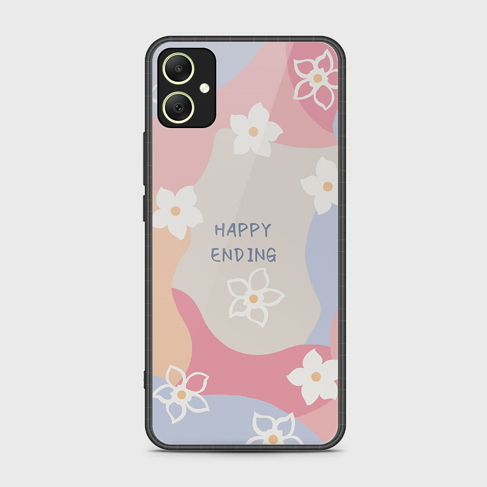 Samsung Galaxy A05 Cover- Happy Series - HQ Ultra Shine Premium Infinity Glass Soft Silicon Borders Case