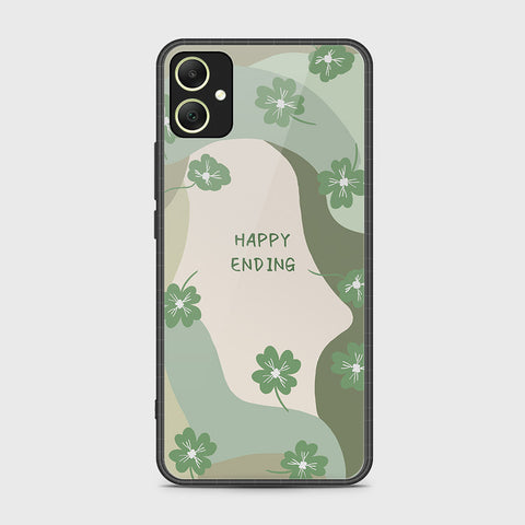 Samsung Galaxy A05 Cover- Happy Series - HQ Ultra Shine Premium Infinity Glass Soft Silicon Borders Case