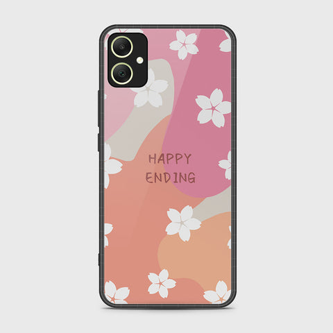 Samsung Galaxy A05 Cover- Happy Series - HQ Ultra Shine Premium Infinity Glass Soft Silicon Borders Case