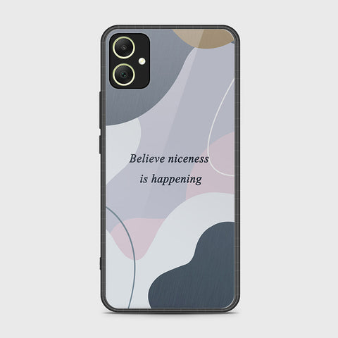 Samsung Galaxy A05 Cover- Happy Series - HQ Ultra Shine Premium Infinity Glass Soft Silicon Borders Case