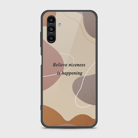 Samsung Galaxy A04s Cover- Happy Series - HQ Ultra Shine Premium Infinity Glass Soft Silicon Borders Case