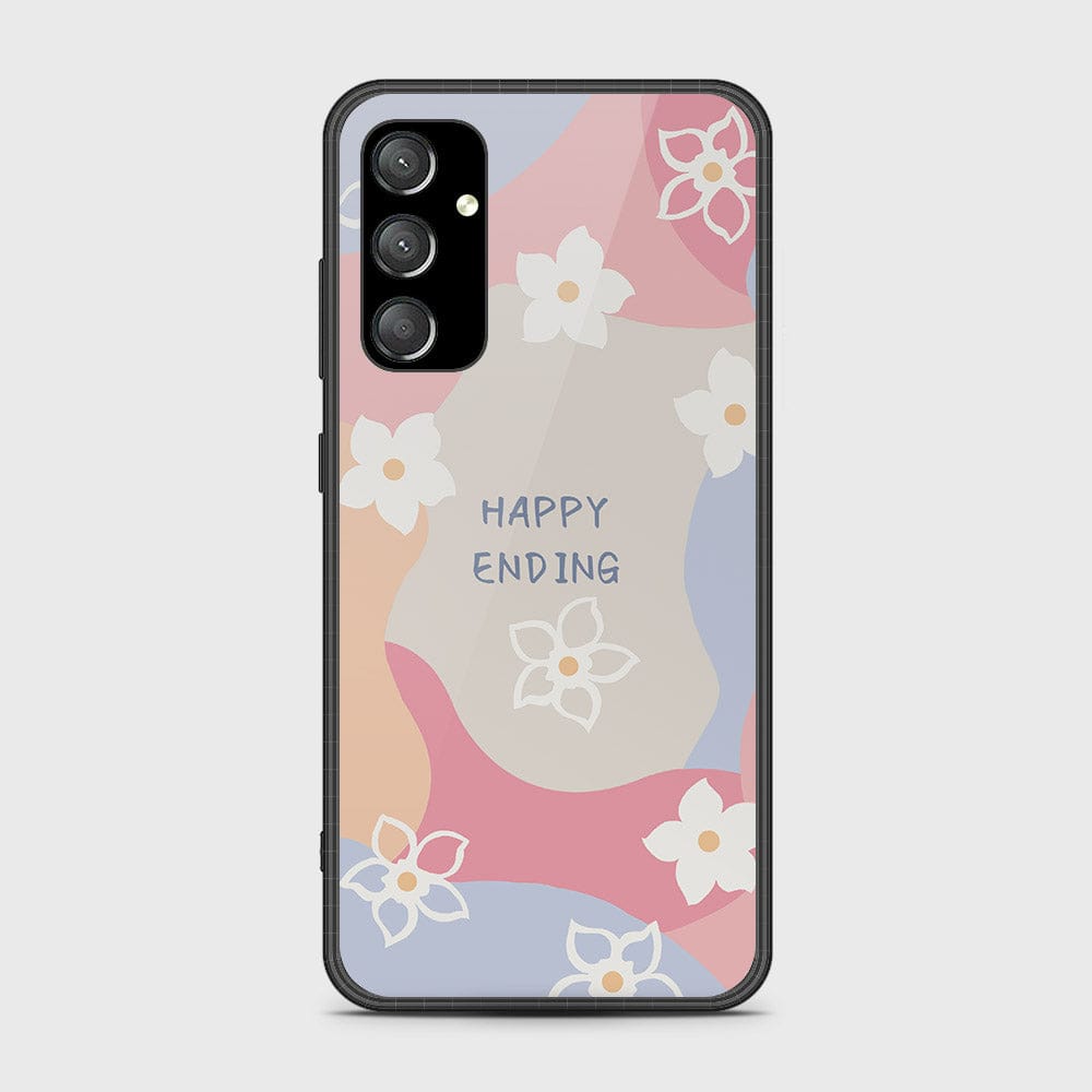 Samsung Galaxy A14 4G Cover- Happy Series - HQ Ultra Shine Premium Infinity Glass Soft Silicon Borders Case