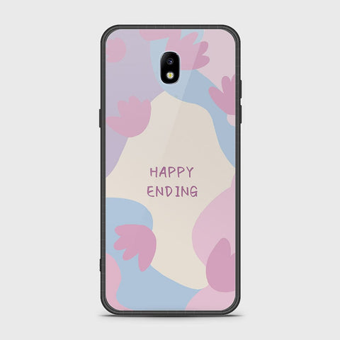 Samsung Galaxy J7 Pro / J7 2017 / J730 Cover - Happy Series - HQ Ultra Shine Premium Infinity Glass Soft Silicon Borders Case