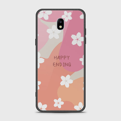 Samsung Galaxy J7 Pro / J7 2017 / J730 Cover - Happy Series - HQ Ultra Shine Premium Infinity Glass Soft Silicon Borders Case