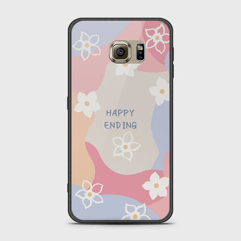 Samsung Galaxy S6 Cover- Happy Series - HQ Ultra Shine Premium Infinity Glass Soft Silicon Borders Case