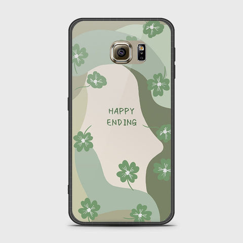 Samsung Galaxy S6 Cover- Happy Series - HQ Ultra Shine Premium Infinity Glass Soft Silicon Borders Case