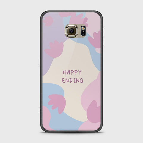 Samsung Galaxy S6 Cover- Happy Series - HQ Ultra Shine Premium Infinity Glass Soft Silicon Borders Case