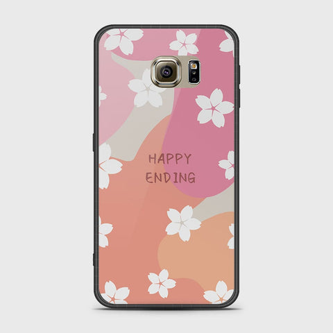 Samsung Galaxy S6 Cover- Happy Series - HQ Ultra Shine Premium Infinity Glass Soft Silicon Borders Case