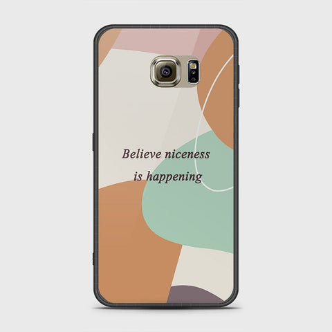 Samsung Galaxy S6 Cover- Happy Series - HQ Ultra Shine Premium Infinity Glass Soft Silicon Borders Case