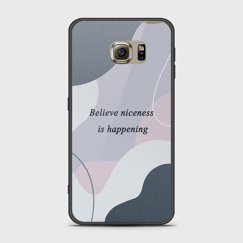 Samsung Galaxy S6 Cover- Happy Series - HQ Ultra Shine Premium Infinity Glass Soft Silicon Borders Case