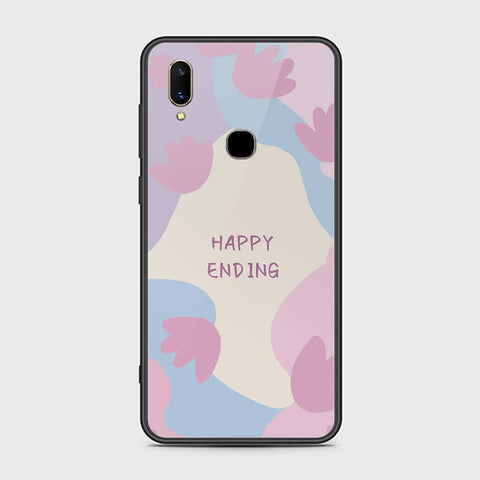 Vivo V11i Cover- Happy Series - HQ Ultra Shine Premium Infinity Glass Soft Silicon Borders Case