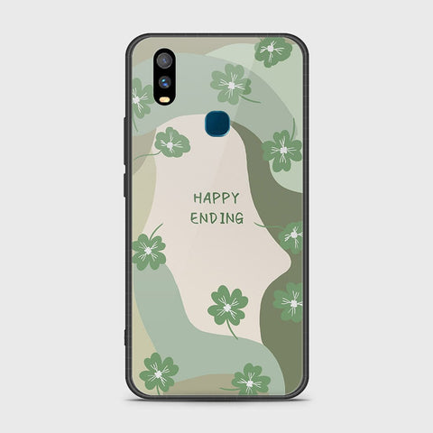 Vivo Y11 2019 Cover- Happy Series - HQ Ultra Shine Premium Infinity Glass Soft Silicon Borders Case