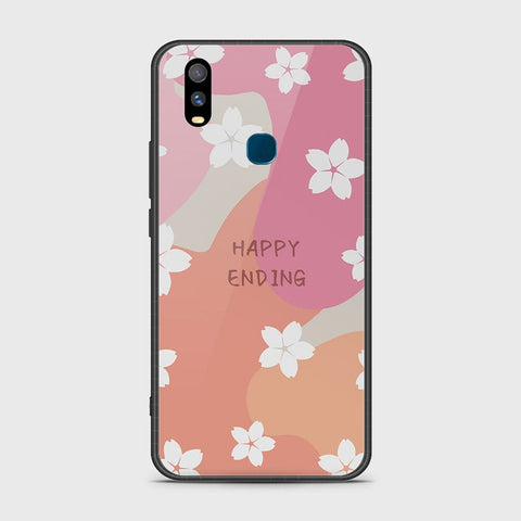 Vivo Y11 2019 Cover- Happy Series - HQ Ultra Shine Premium Infinity Glass Soft Silicon Borders Case