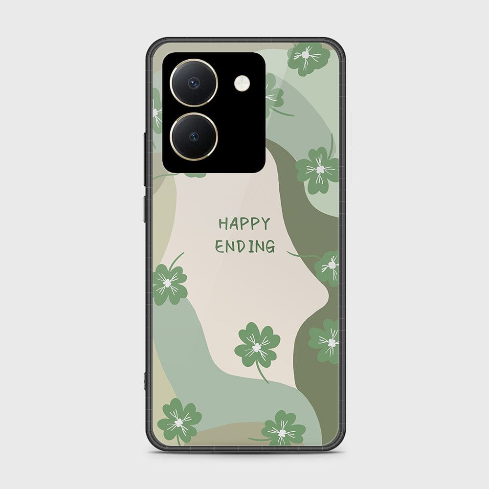 Vivo Y27s Cover- Happy Series - HQ Ultra Shine Premium Infinity Glass Soft Silicon Borders Case (Fast Delivery)