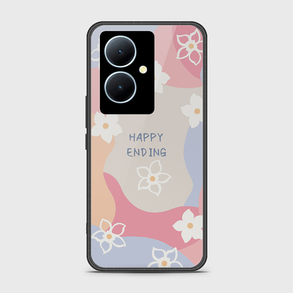 Vivo Y78 Plus 5G Cover - Happy Series - HQ Ultra Shine Premium Infinity Glass Soft Silicon Borders Case