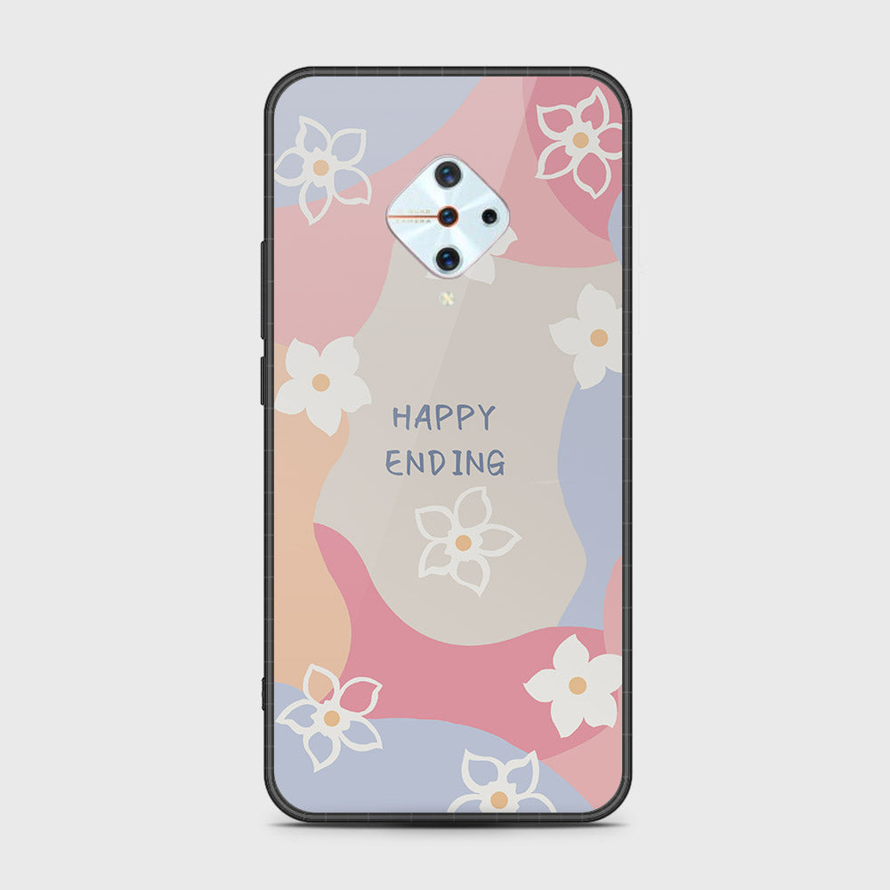 Vivo Y9s Cover- Happy Series - HQ Ultra Shine Premium Infinity Glass Soft Silicon Borders Case