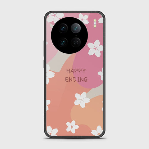 Vivo X90 Pro Cover - Happy Series - HQ Ultra Shine Premium Infinity Glass Soft Silicon Borders Case