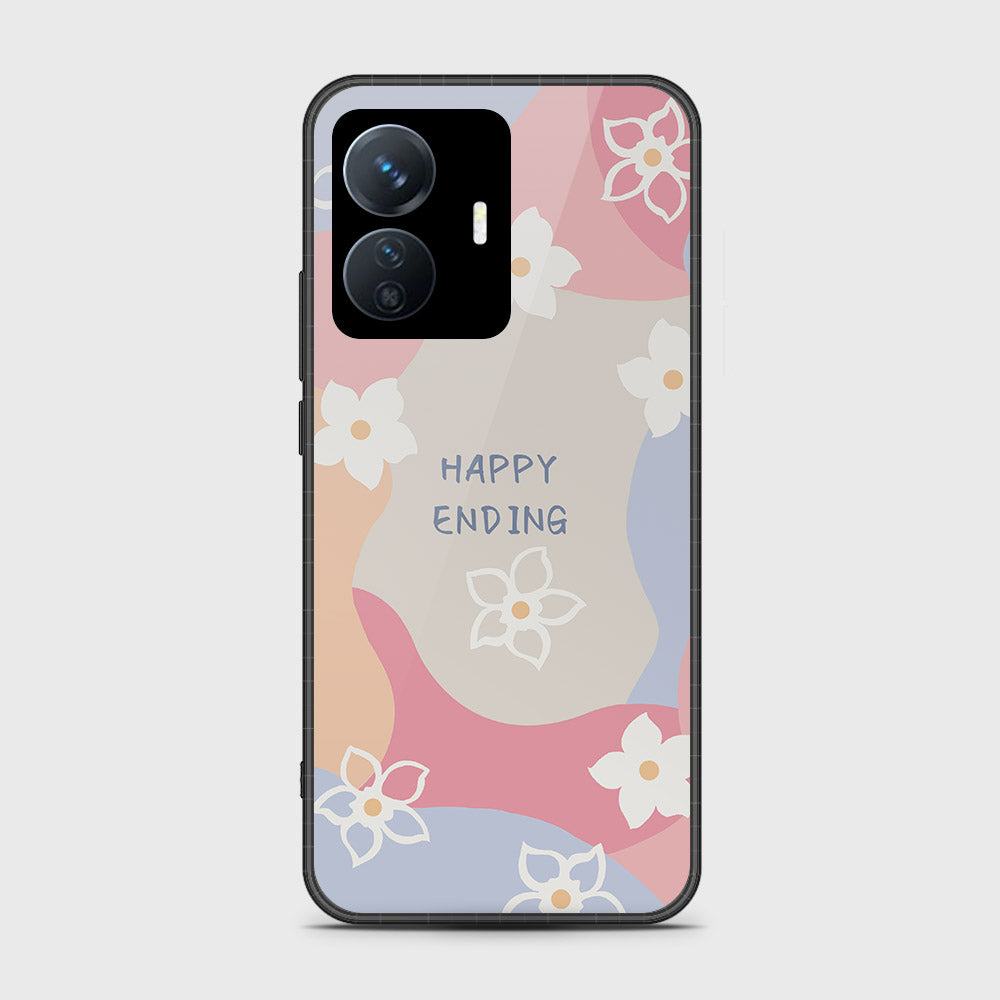 Vivo Y77e Cover- Happy Series - HQ Ultra Shine Premium Infinity Glass Soft Silicon Borders Case