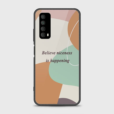 Huawei Psmart 2021 Cover- Happy Series - HQ Ultra Shine Premium Infinity Glass Soft Silicon Borders Case