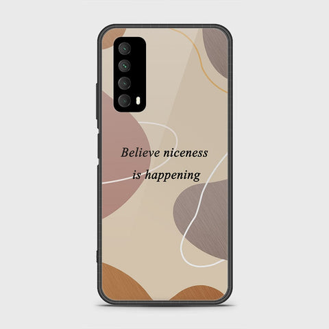 Huawei Psmart 2021 Cover- Happy Series - HQ Ultra Shine Premium Infinity Glass Soft Silicon Borders Case