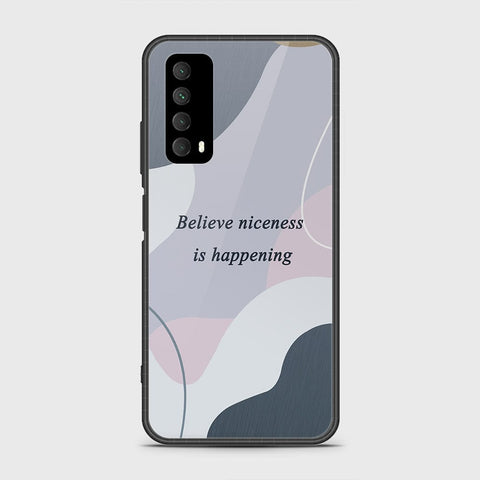 Huawei Psmart 2021 Cover- Happy Series - HQ Ultra Shine Premium Infinity Glass Soft Silicon Borders Case