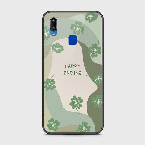 Vivo Y91i Cover- Happy Series - HQ Ultra Shine Premium Infinity Glass Soft Silicon Borders Case