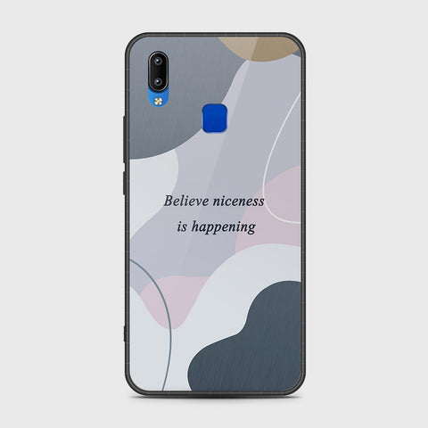 Vivo Y91i Cover- Happy Series - HQ Ultra Shine Premium Infinity Glass Soft Silicon Borders Case