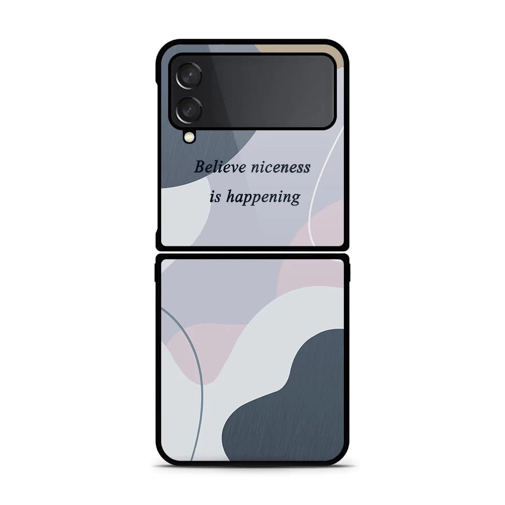 Samsung Galaxy Z Flip 4 5G Cover - Happy Series - HQ Premium Shine Durable Shatterproof Case - Soft Silicon Borders (Fast Delivery) (A)