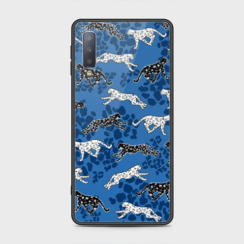 Samsung Galaxy A7 2018 Cover - Hustle Series - HQ Ultra Shine Premium Infinity Glass Soft Silicon Borders Case