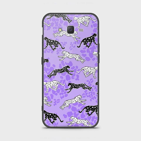 Samsung Galaxy J7 2015 Cover - Hustle Series - HQ Ultra Shine Premium Infinity Glass Soft Silicon Borders Case