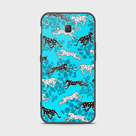 Samsung Galaxy J7 2015 Cover - Hustle Series - HQ Ultra Shine Premium Infinity Glass Soft Silicon Borders Case