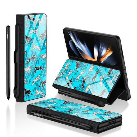 Samsung Galaxy Z Fold 3 5G Cover - Hustle Series - HQ Ultra Shine Premium Infinity Glass Soft Silicon Borders Case