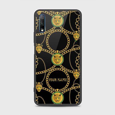 Honor 9X without logo Cover - Gold Series - HQ Ultra Shine Premium Infinity Glass Soft Silicon Borders Case