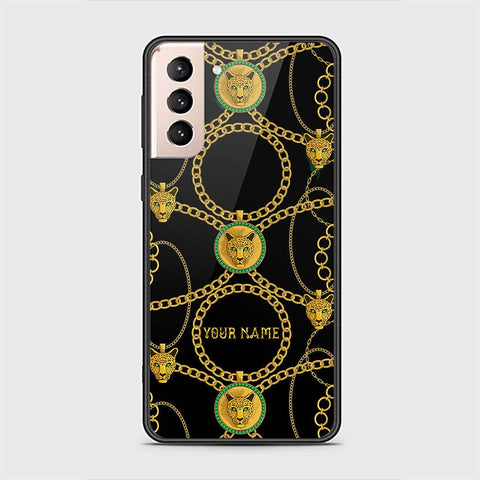 Samsung Galaxy S21 Plus 5G Cover - Gold Series - HQ Ultra Shine Premium Infinity Glass Soft Silicon Borders Case