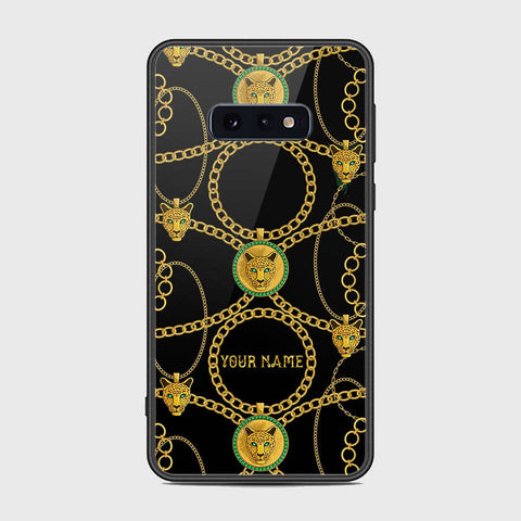 Samsung Galaxy S10e Cover - Gold Series - HQ Ultra Shine Premium Infinity Glass Soft Silicon Borders Case