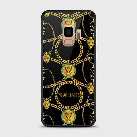 Samsung Galaxy S9 Cover - Gold Series - HQ Ultra Shine Premium Infinity Glass Soft Silicon Borders Case