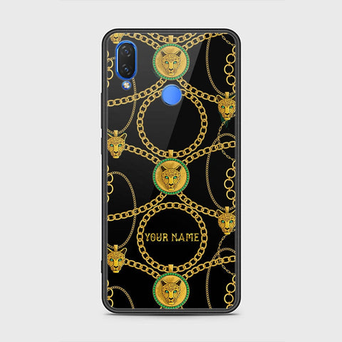 Huawei Nova 3i  Cover - Gold Series - HQ Ultra Shine Premium Infinity Glass Soft Silicon Borders Case